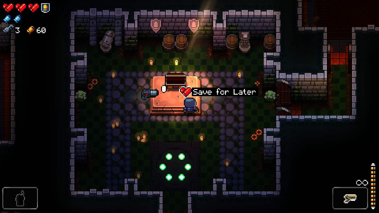 Save hearts in Enter the Gungeon